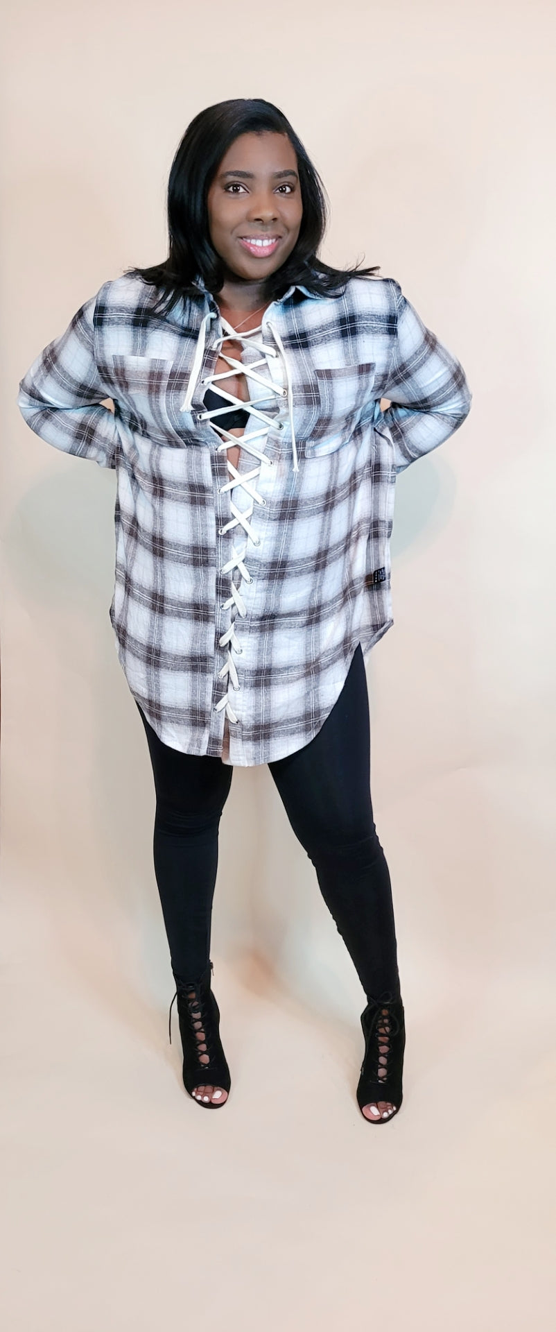 Hannah plaid top